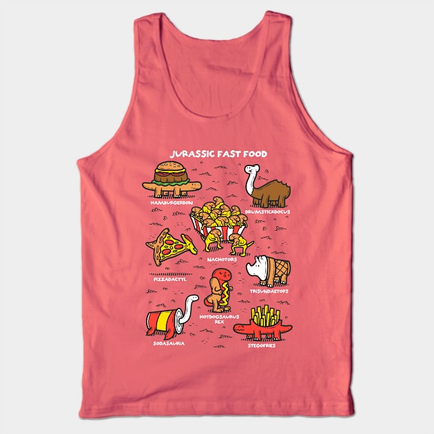 Jurassic Fast Food Tank Top by krisren28